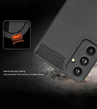 Rrtbz Soft Armor Back Case Compatible For Samsung Galaxy M34 5G -Black-thumb2