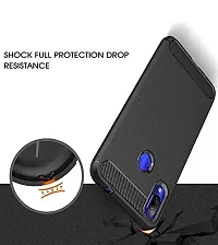 RRTBZ Carbon Fibre Slim TPU Flexible Back Case Cover Compatible for Xiaomi Redmi Note 5 Pro-thumb2