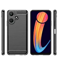 RRTBZ Soft Flexible Hybrid Armor Back Case Cover Compatible for Infinix HOT 30i (Hybrid Armor)-thumb1