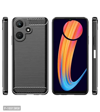 RRTBZ Soft Flexible Hybrid Armor Back Case Cover Compatible for Infinix HOT 30i (Hybrid Armor)-thumb2