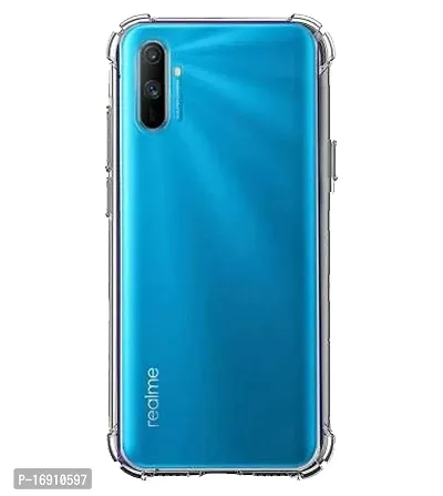 RRTBZ Transparent Soft Silicone TPU Flexible Back Cover Compatible for Realme C3-thumb0