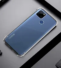 RRTBZ Soft Silicone Flexible Side Transparent Back Cover Compatible for Realme C15 / Realme C12-thumb3