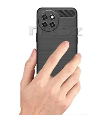 Classic Soft Armor Back Case Compatible For Itel S23 , Black-thumb2