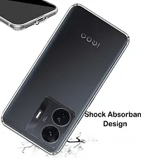 RRTBZ Silicon Transparent TPU Case Cover Compatible for iQOO Z6 Pro 5G / Vivo T1 Pro-thumb3