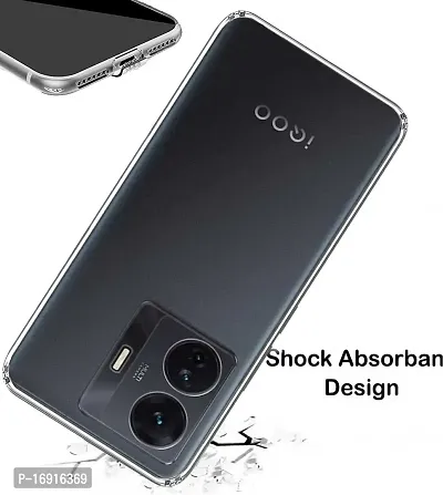 RRTBZ Silicon Transparent TPU Case Cover Compatible for iQOO Z6 Pro 5G / Vivo T1 Pro-thumb4