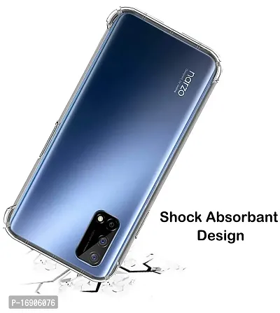 RRTBZ Soft Flexible Silicone Transparent Back Cover Compatible for Realme Narzo 30 Pro 5G-thumb4