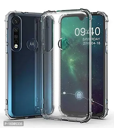 RRTBZ Soft Silicon Transparent TPU Case Cover Compatible for Motorola Moto G8 Play-thumb2