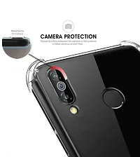 RRTBZ Transparent Soft Silicone TPU Flexible Back Cover Compatible for Samsung Galaxy M40 / A60 with C-Type Data Cable-thumb2