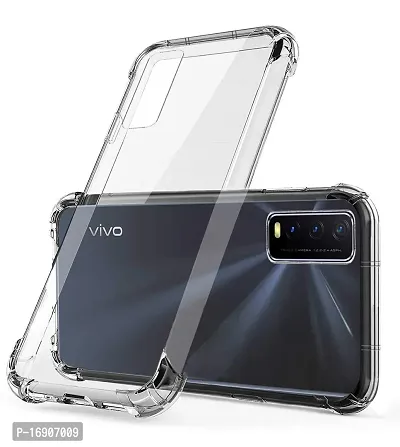 RRTBZ Transparent Soft Silicone TPU Flexible Back Cover Compatible for Vivo Y12s / Vivo Y20 / Vivo Y20i-thumb2