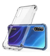 RRTBZ Silicon Transparent TPU Case Cover Compatible for Vivo S1 with Tempered Screen Guard-thumb2