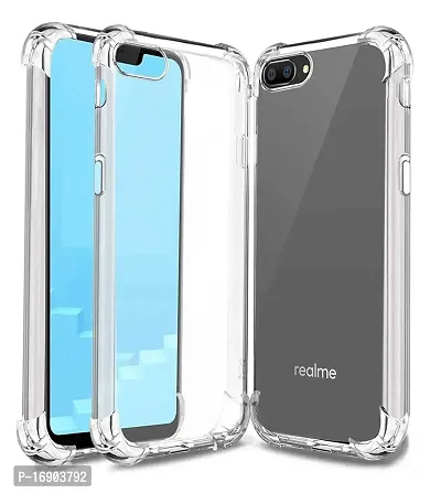 RRTBZ Transparent TPU Case Cover Compatible for Realme C1