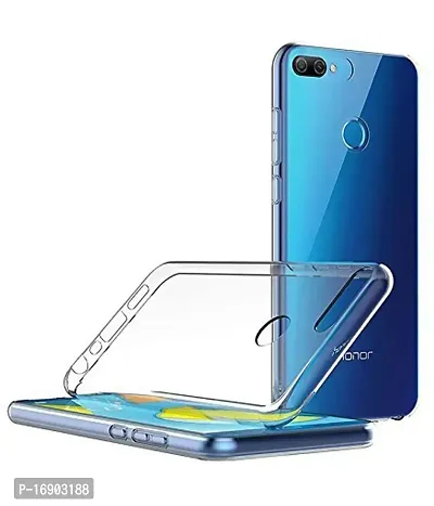 RRTBZ Soft Silicone TPU Transparent Back Case Cover Compatible for Huawei Honor 9N-thumb2