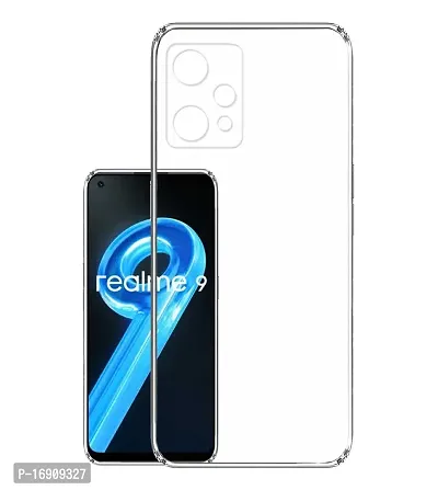 RRTBZ Soft Silicone Flexible Transparent Back Cover Compatible for Realme 9