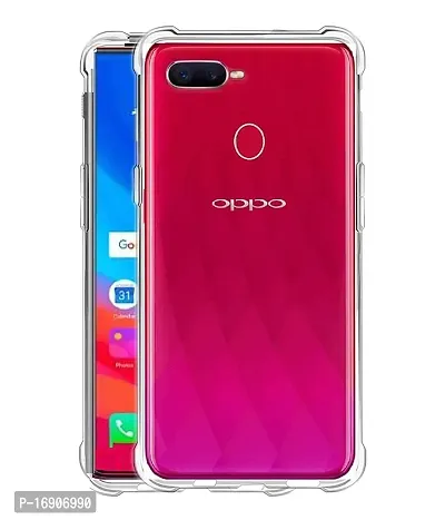 RRTBZ Soft TPU Transparent TPU Case Cover Compatible for Oppo F9 Pro