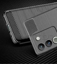 Stylish Silicon Back Cover Compatible For Vivo Y200 5G -Black-thumb4