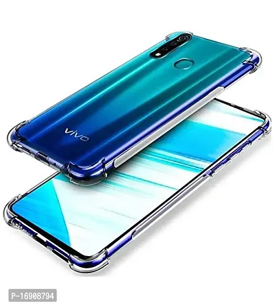 RRTBZ Soft Silicon Transparent TPU Case Cover Compatible for Vivo Z1Pro with Data Cable and Earphone-thumb4