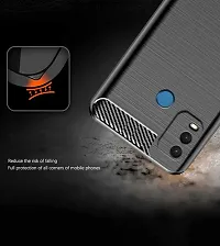 RRTBZ Carbon Fiber TPU Back Case Cover Compatible for Nokia G11 Plus -Black-thumb3