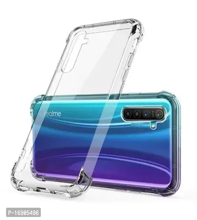 RRTBZ Transparent Soft Silicone TPU Flexible Back Cover Compatible for Realme XT