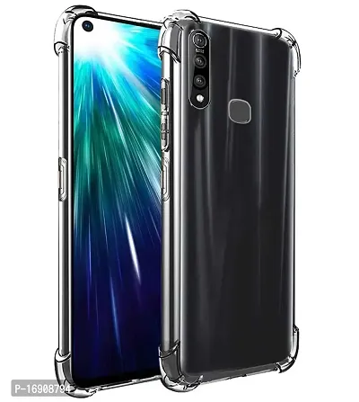 RRTBZ Soft Silicon Transparent TPU Case Cover Compatible for Vivo Z1Pro with Data Cable and Earphone-thumb2