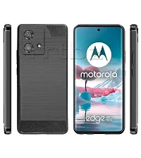 Rrtbz Soft Armor Back Case Compatible For Motorola Edge 40 Neo -Black-thumb1