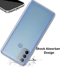 RRTBZ Transparent Soft Silicone TPU Flexible Back Cover Compatible for Motorola Moto G31-thumb3