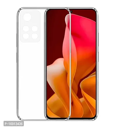 RRTBZ Transparent Soft Silicone TPU Flexible Back Cover Compatible for Xiaomi 11i 5G-thumb0