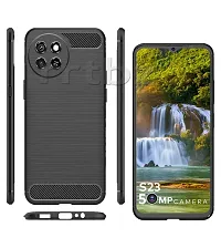 Classic Soft Armor Back Case Compatible For Itel S23 , Black-thumb1