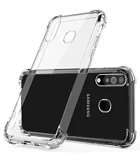 RRTBZ Transparent Soft Silicone TPU Flexible Back Cover Compatible for Samsung Galaxy A70-thumb1