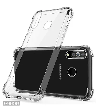 RRTBZ Transparent Soft Silicone TPU Flexible Back Cover Compatible for Samsung Galaxy A70-thumb2