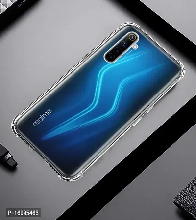 RRTBZ Transparent Soft Silicone TPU Back Cover Compatible for Realme 6 Pro-thumb2