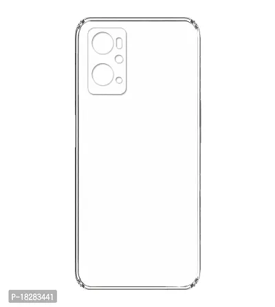 RRTBZ Transparent Soft Silicone TPU Flexible Back Cover Compatible for Oppo K10 4G with Earphone-thumb4