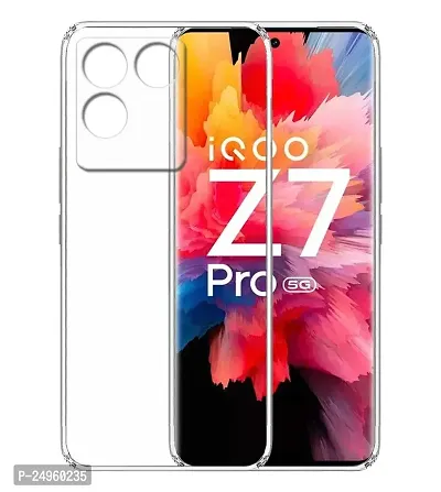 Stylish Silicon Back Cover Compatible For Iqoo Z7 Pro 5G / Vivo T2 Pro 5G-thumb0