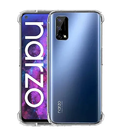 RRTBZ Soft Flexible Silicone Transparent Back Cover Compatible for Realme Narzo 30 Pro 5G