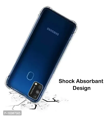 RRTBZ Transparent Soft Silicone TPU Flexible Back Cover Compatible for Samsung Galaxy M31 / Samsung Galaxy F41-thumb4