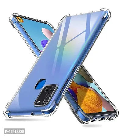 RRTBZ Transparent Soft Silicone TPU Flexible Back Cover Compatible for Realme C17 / Realme 7i-thumb2