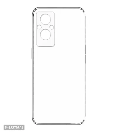 RRTBZ Transparent Soft Silicone TPU Flexible Back Cover Compatible for Oppo F21 Pro 5G with Earphone-thumb4