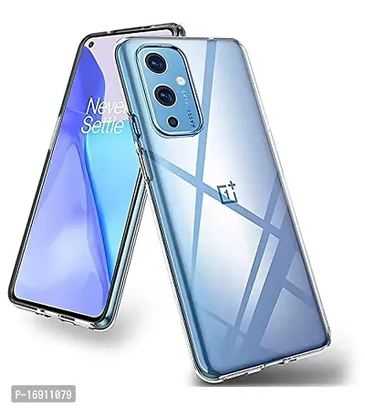 RRTBZ Silicon Transparent TPU Case Cover Compatible for OnePlus 9/1+9-thumb2