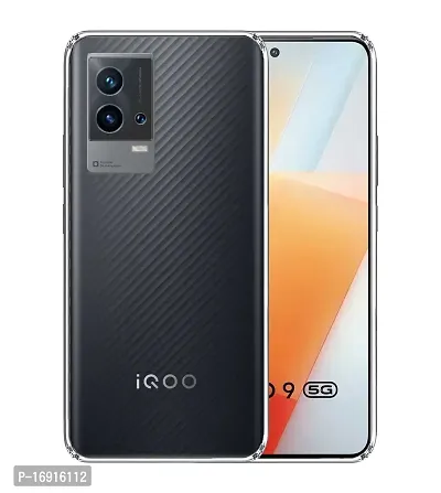 RRTBZ Soft TPU Transparent Back Case Cover Compatible for iQOO 9