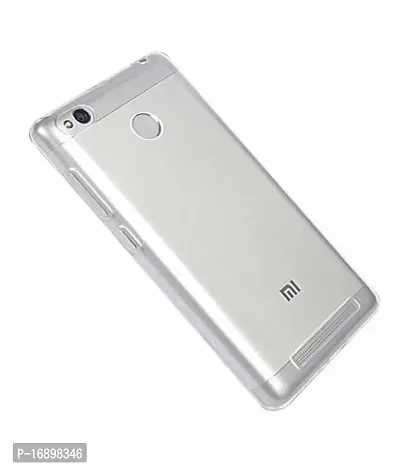 RRTBZ Transparent Silicon Soft TPU Slim Back Case Cover Compatible for Xiaomi Redmi 4-thumb2