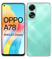 Stylish Silicon Back Cover Compatible For Oppo A78 4G-thumb1