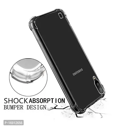 RRTBZ Transparent Soft Silicone TPU Flexible Back Cover Compatible for Samsung Galaxy M01-thumb3