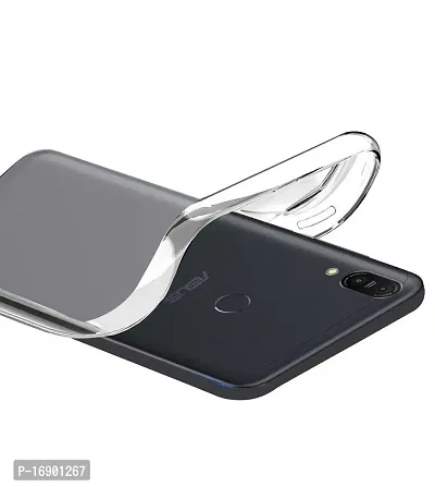 RRTBZ Soft Silicone Transparent Back Cover Compatible for Asus Zenfone Max Pro (M1)-thumb3