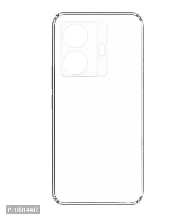 RRTBZ Soft Silicon Transparent TPU Case Cover Compatible for iQOO Z6 Pro 5G / Vivo T1 Pro with Type-C Data Cable-thumb5