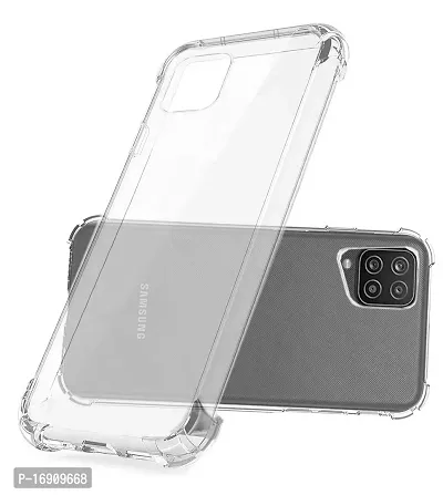 RRTBZ Transparent Soft Silicone TPU Flexible Back Cover Compatible for Samsung Galaxy A12-thumb3