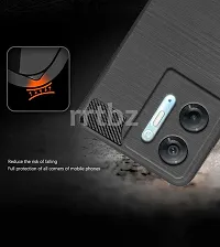 Rrtbz Soft Armor Back Case Compatible For Infinix Hot 30 5G -Black-thumb2