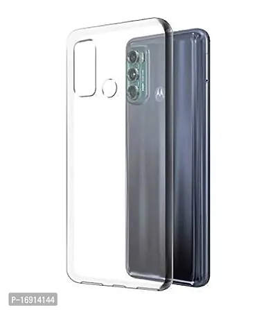 RRTBZ Soft Flexible Silicone Transparent Back Cover Compatible for Motorola Moto G60 / Moto G40 Fusion