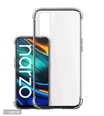 RRTBZ Soft TPU Transparent All Sides Protection Back Case Cover Compatible for Realme Narzo 20 Pro/Realme 7