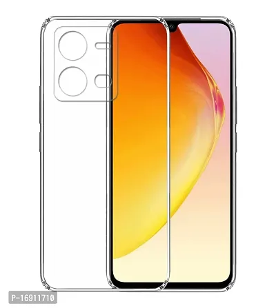 RRTBZ Transparent TPU Case Cover Compatible for Vivo V25