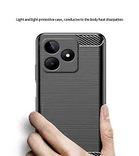 RRTBZ Soft Armor Back Case Compatible for Realme Narzo N53 -Black-thumb3