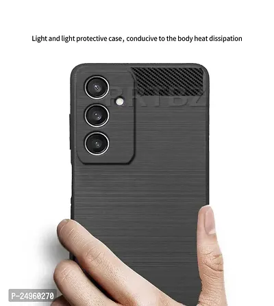 Stylish Silicon Back Cover Compatible For Samsung Galaxy S23 Fe 5G -Black-thumb4